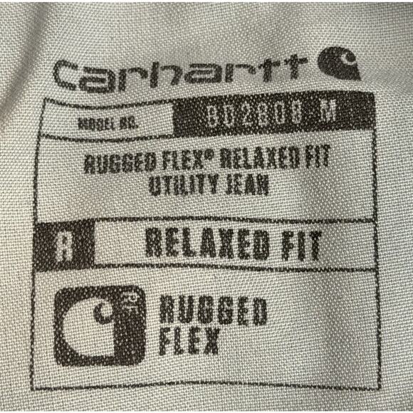 Carhartt Rugged Flex Relaxed Denim Jeans Men's 40x32 Medium Wash BD2808-M - Picture 9 of 15